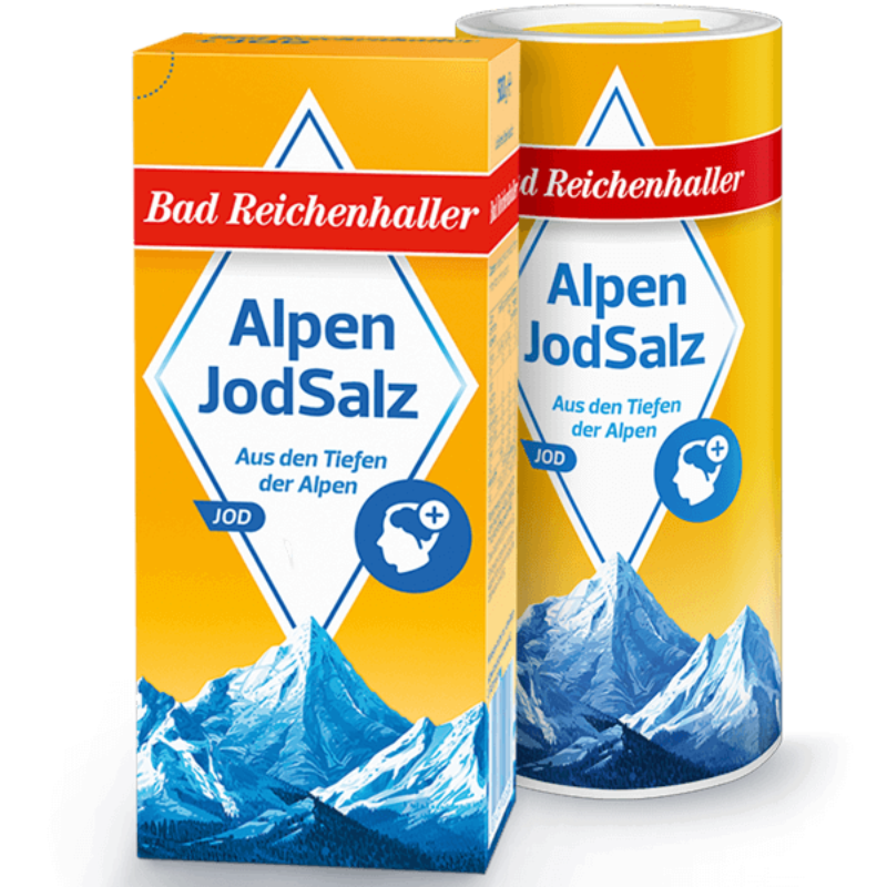 德國Bad Reichenhaller 阿爾卑斯山鹽《含碘鹽》黃【罐裝】團購推薦