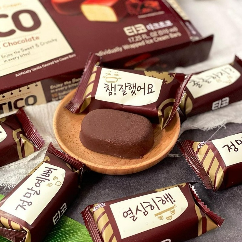 韓國樂天TICO【一口冰芯雪糕】濃黑巧克力團購推薦